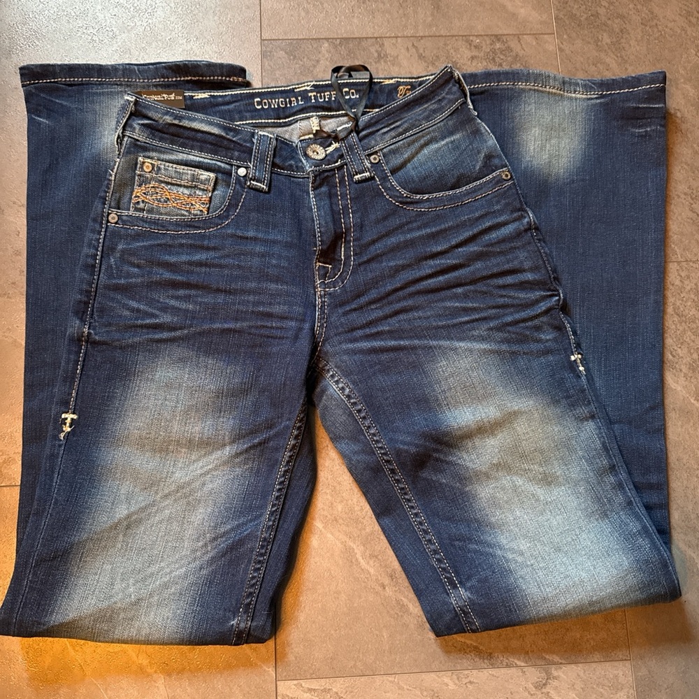 Cowgirl Tuff Dark Blue Bootcut Jeans